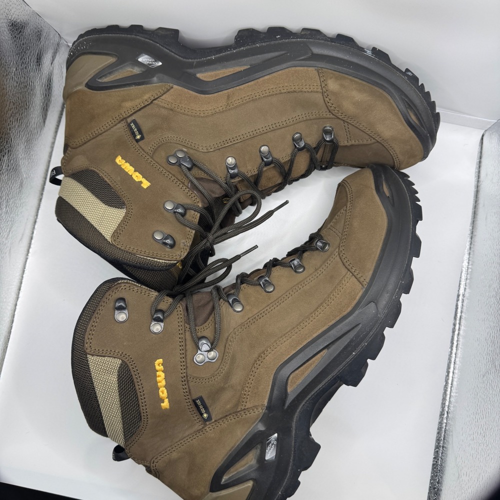Lowa Renegade Boots Mens 13 Espresso GTX Mid Hiking Gore-Tex Waterproof No Box